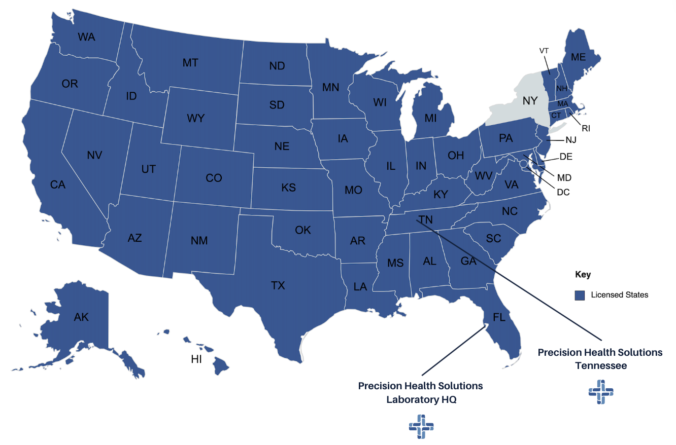 PHS Licensed States